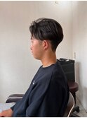 【soy-kufu】MEN'S HAIRアッシュブラックマッシュパーマ
