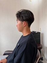 ソイクフ 四条大宮店(SOY-KUFU)&nbsp;【soy-kufu】MEN'S HAIRアッシュブラックマッシュパーマ