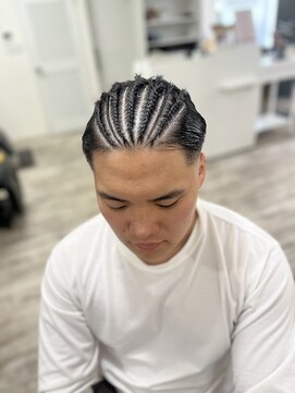 ギゼ 神戸店(GIZE) コーンロウ+スキンフェード