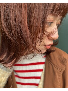 エダメ(EDAME) コク、オレンジカラーと顔まわりにちょろんとレイヤー