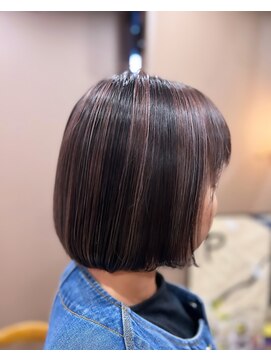 ボネッカ 鶴見(BONECCA) 【浜田奈津子】ピンクアッシュ×ハイライト