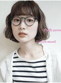 ボブ×パーマ×フレンチライク