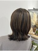 白髪ぼかしハイライト