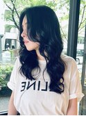 ロング美髪顔周りレイヤー韓国ヘアくびれヘア_ba531581