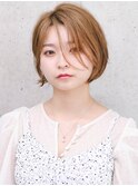 ショートヘアショートカット前髪長めショート大分ショートボブ