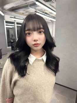 センス(SENSE.)の写真/【大通◇20時迄OK】小顔に魅せる顔回りカット◎人気の韓国風レイヤーもお任せ！［韓国/レイヤー/顔回り］