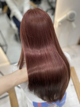 ジーナ 博多筑紫口(Zina) ピンクベージュ×ケアブリーチ/博多美容室/博多髪質改善