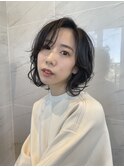 20代30代40代 大人可愛い ふんわりパーマ ミディアム