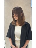 顔周りレイヤー/美髪縮毛矯正