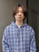 ポール(pole)&nbsp;透明感ブラウンメンズボブ！