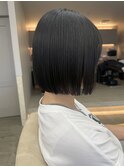 切りっぱなしボブ