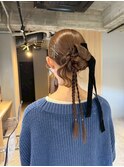 大分ヘアセットお呼ばれダウンスタイル