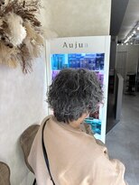 ルリアン 元住吉店(Le'lien)&nbsp;白髪生かし/メンズスパイラルパーマ/大人メンズパーマ/元住吉駅