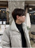 メンズ/メンズカット/縮毛矯正/韓国風マッシュ/センターパート