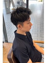 アメラボ 植田山店(Amelab)&nbsp;【アップバングショート】黒髪 刈り上げ ビジネス