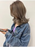 ミルクグレージュ/海外ヘア