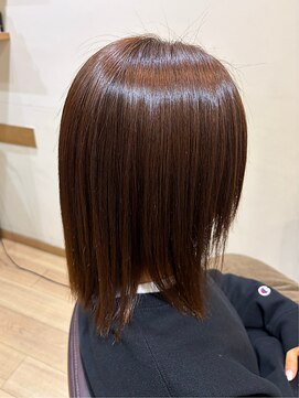 ラファンス 栗林店(LaFENCE) 縮毛矯正/ストレート/ミディアムレイヤー/艶髪ブラウン