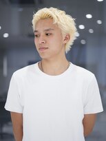 ボブ 小松(BOB)&nbsp;10代20代メンズスパイキーショートメンズハイトーンブロンドヘア