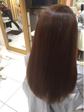 ヌーム 塚本店(NOOM) ツヤサラストレート×外国人風カラー×ワンカール