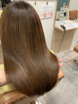 シェノン 武庫之荘(CHAINON) 美髪質改善/グレージュカラー/黒髪/ココアベージュ/ボブウルフ