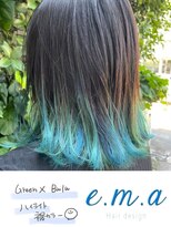 エマヘアデザイン(e.m.a Hair design) グリーンブルー