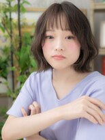 カバーヘア イヴ 戸頭店(COVER HAIR EVE)&nbsp;オン眉シースルーバング前下がりボブウルフc5戸頭20代30代40代