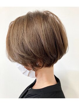 ヘッズ 本八幡店(HEADS) 外ハネボブセクションカラーペールベージュグラデーションカラー