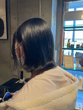 オーガニック ライフ 若葉 鶴ヶ島(organic+life) 20代30代大人可愛い小顔 ショートカット切りっぱなしレイヤー