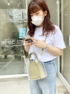 エマ 谷山店(EMMA) オレンジカラー　ダブルカラー  ハイトーンカラー