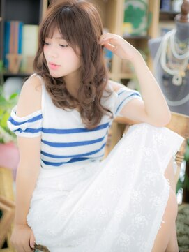 カバーヘア イヴ 戸頭店(COVER HAIR EVE) 斜めバング大人かわいい小顔グレーベージュc5戸頭20代30代40代