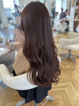 イーストハムアネーロ(EAST HAM anello) 艶髪ロングウェーブ☆チェリーブラウン