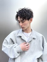 aRietta銀座＊爽やかコンマバング×緩めワンカールパーマ