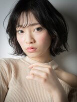 カバーヘア ブリス 北浦和(COVER HAIR bliss)&nbsp;黒髪モードステップボーンカットボブウルフv北浦和20代30代40代