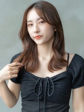 イオ 本厚木(io) 韓国レイヤーくびれ似合わせカットイメチェンフルバンク小顔