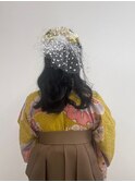 【BelleCoupes】卒業式 袴着付けヘアアレンジ ハーフアップ
