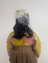 ベルクープス 天王寺店(Belle Coupes) 【BelleCoupes】卒業式 袴着付けヘアアレンジ ハーフアップ