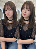 アリュウル 表参道 青山(Allure)&nbsp;ワンカールで可愛いレイヤーカット＊艶カラー/モテベージュ