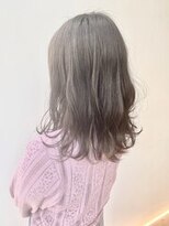 ブルー 盛岡店(BLUE)&nbsp;イメチェン/艶髪/ダークアッシュ/大人ミディアム/透明感ボブ