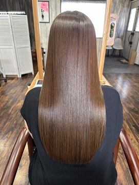 アイリーファンビリ(irie fambilly) こっくりブラウン☆髪質改善メテオカラー