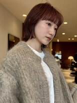 ヤイエ 青山店(yiye)&nbsp;インナーカラーボブ前髪くびれショートボブ前下がりショート