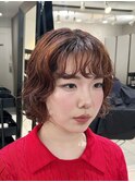 ＊ミニボブパーマヘアゆるふわボブパーマスタイルデジタルパーマ