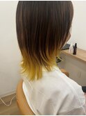 裾カラーイエロー