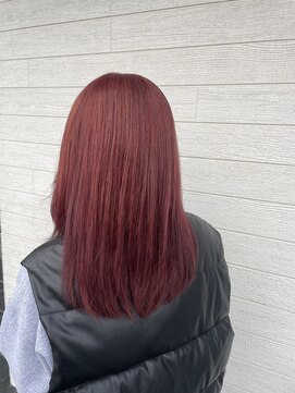 リンクヘアー LinkHair ピンクレッド