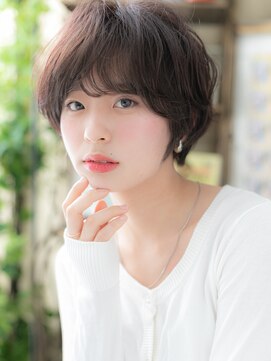 カバーヘア ブリス 戸田公園西口店(COVER HAIR bliss) 大人かわいいくせ毛風黒髪ボブショートc6戸田公園20代30代40代!