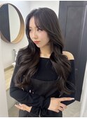 三重桑名韓国レイヤーカット顔まわりレイヤーボブヘアグレージュ