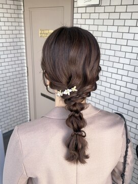 ソノ(sono) 編みおろし　参列ヘア　イベントヘア