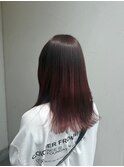 ワインレッド×グラデーション/イルミナカラー/10代/20代/知立