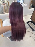 チェリーカラー　透明感カラー　髪質改善アプトグロス
