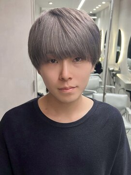 ソル バロール 表参道(SOL .valor) メンズブリーチメンズハイトーンミルクティーベージュブロンド◆