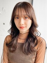 アグノス 青山(Agnos)&nbsp;艶感ナチュラルカール艶感薄めバング艶ブラウン